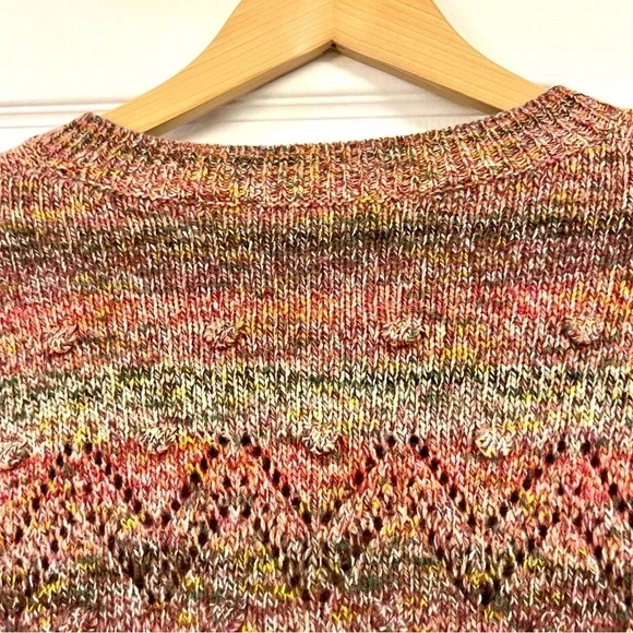 Vanessa Bruno Sissi Popcorn Wool Crew Neck Sweater luxury boho womens Size L - Picture 10 of 11